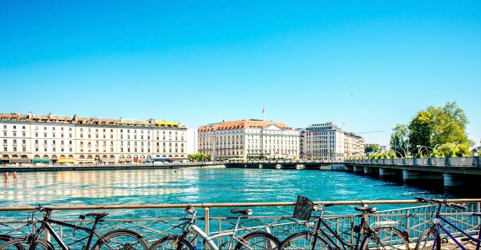 Vue romantique de la ville de Genève