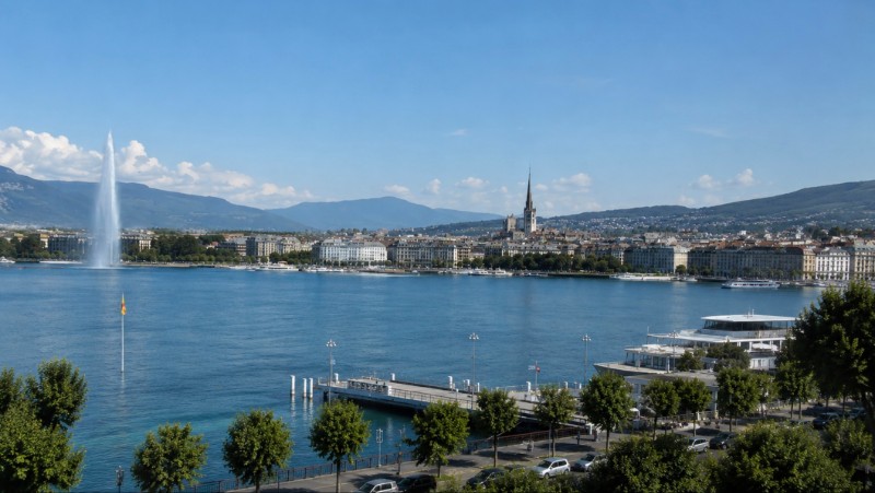Vue sur le Lac Léman depuis le bureau de notre agence matrimoniale